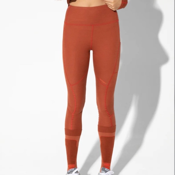 Half days Womens Hallie rust orange mid weight merino leggings L - Picture 1 of 8